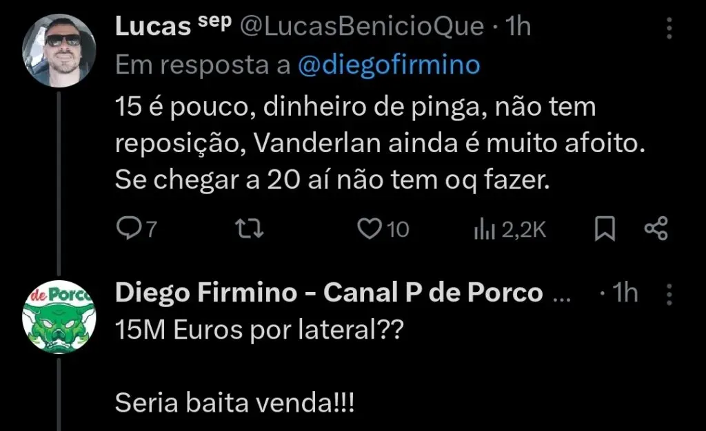 Repercussão via Twitter