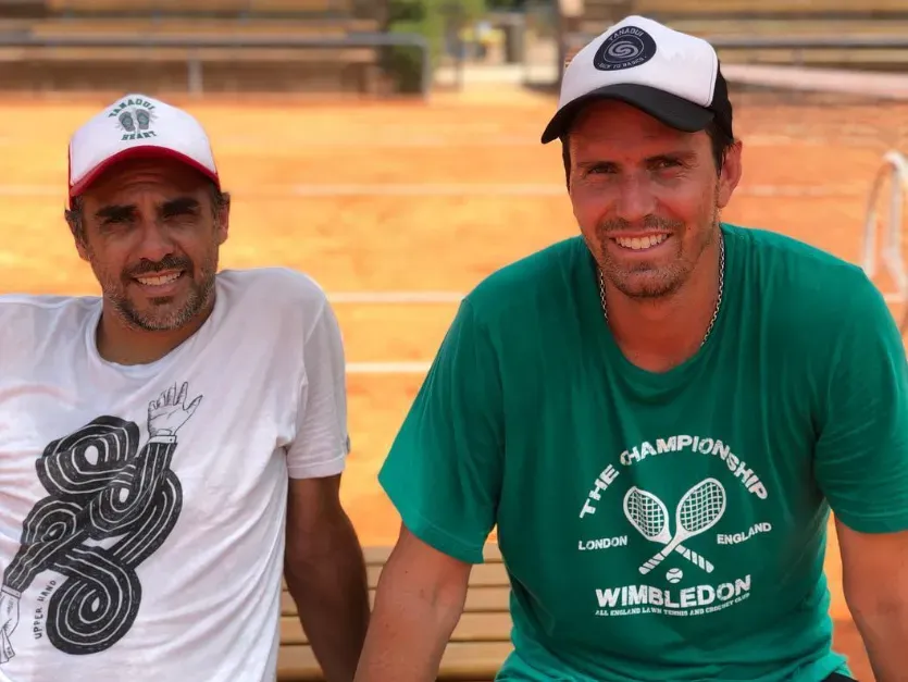 Juan Ignacio Chela, otro de los grandes amigos de Zabala del mundo del tenis. (Foto: Instagram Mariano Zabaleta).