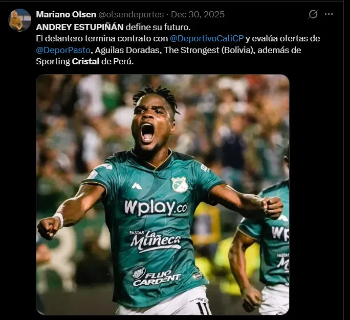 Fuente: @olsendeportes