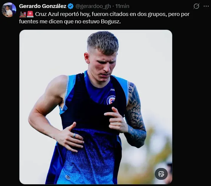 Mateusz Bogusz no reportó con Cruz Azul. (@gerardoo_gh)