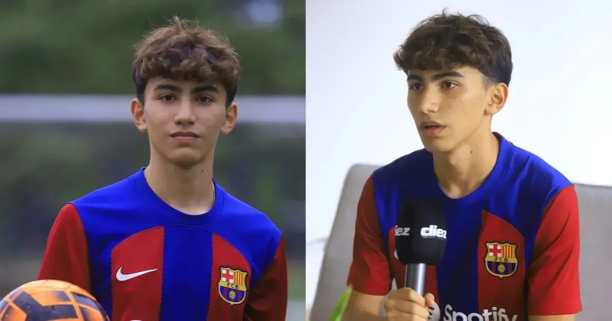 Bryan Cano es la promesa que va de Honduras al Barcelona. Foto: Diez