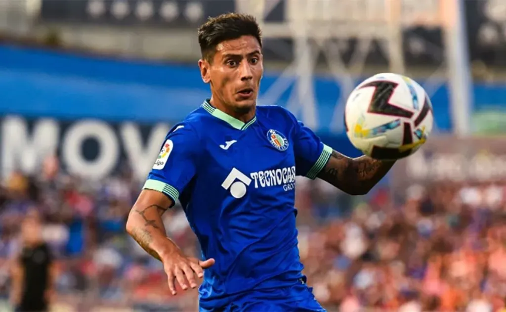 Fabrizio Angileri con la camiseta de Getafe.