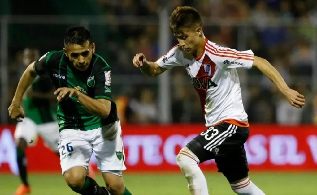 Picazzo debutó con gol en River contra San Martín de San Juan.