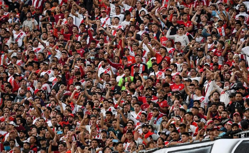 Los hinchas del Millonario en el Monumental