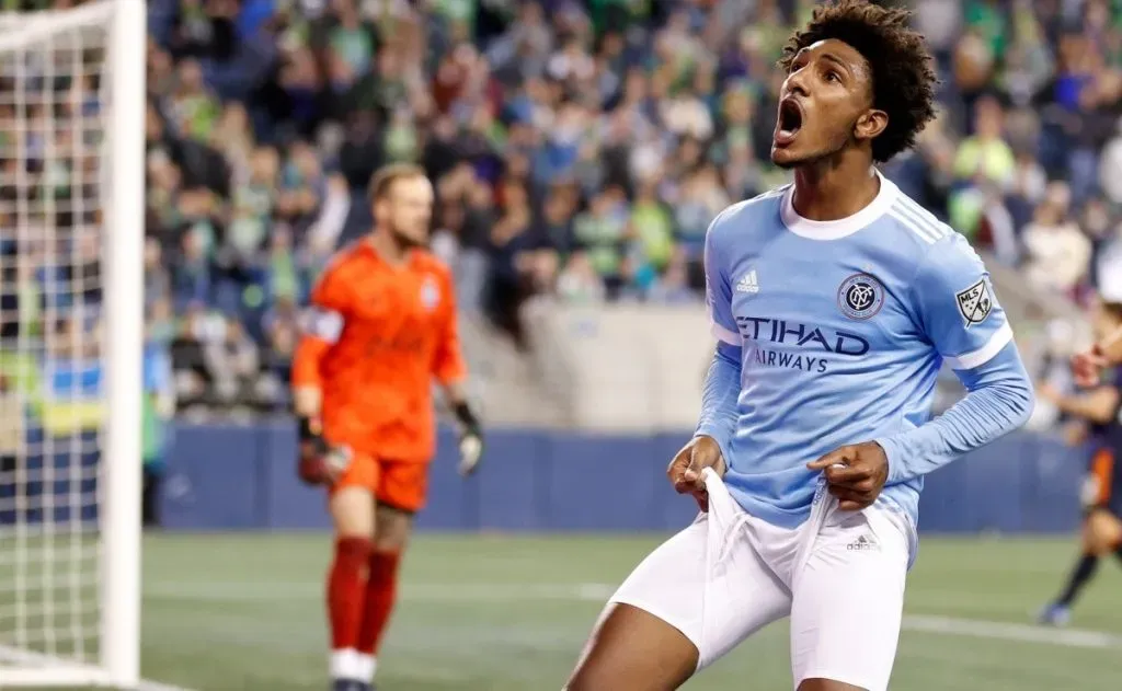 Talles Magno celebrando gol pelo New York City. Photo by Getty Images