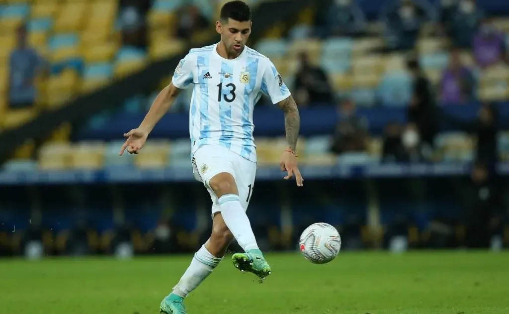 Cristian Romero em ação pela Seleção Argentinna