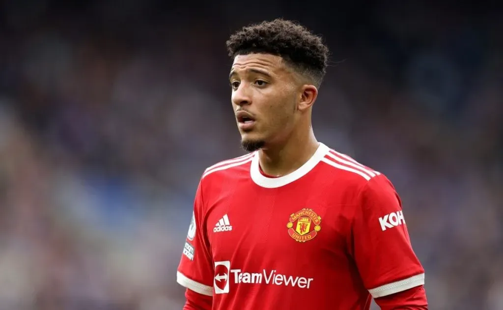 Jadon Sancho em ação pelo Manchester United