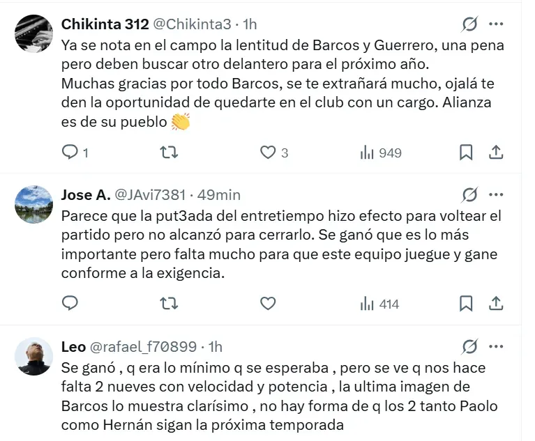 Hinchas de Alianza pidieron dos salidas. (Foto: Producción Bolavip)