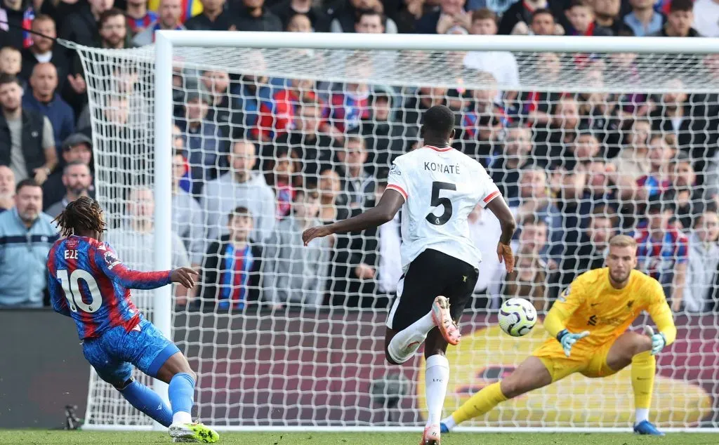 El checo Jaros se hizo cargo del arco y mantuvo el cero para el triunfo en Selhurst Park. IMAGO