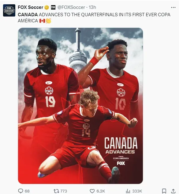 Canada have advanced from a tough group.
