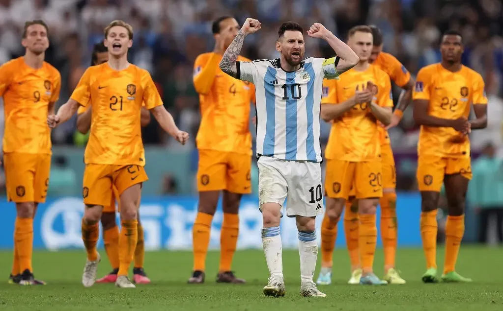 Messi, en el partido más caliente del Mundial. (Foto: Getty Images)