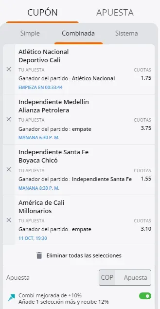 Betsson combinada