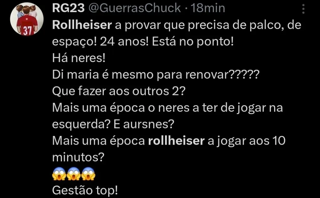 Repercussão via Twitter