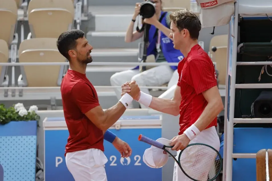 Novak Djokovic y Nicolás Jarry entrenaron previo a sus debuts en París 2024 (Olympics)