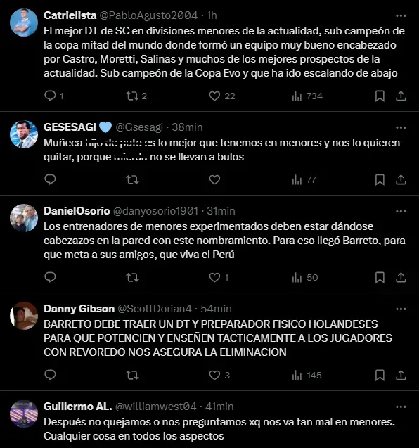 Opinión de los hinchas (Foto: X).