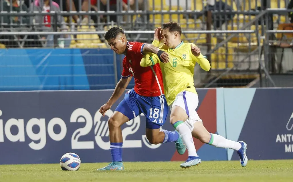 Damián Pizarro no anotó goles en los Panamericanos Santiago 2023, pero sí dejó dos asistencias: una ante México, la otra frente a Brasil. (Miguel Campos /Photosport).