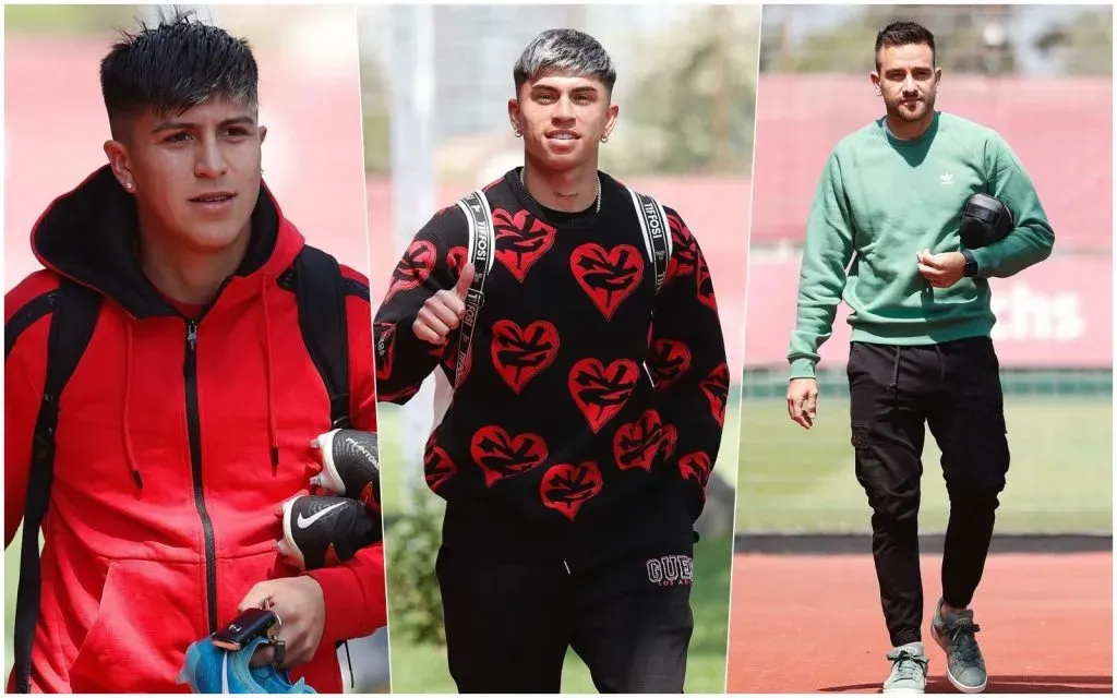 Marcelo Morales, Maximiliano Guerrero y Matías Zaldivia desde U de Chile a la Roja. Foto: La Roja