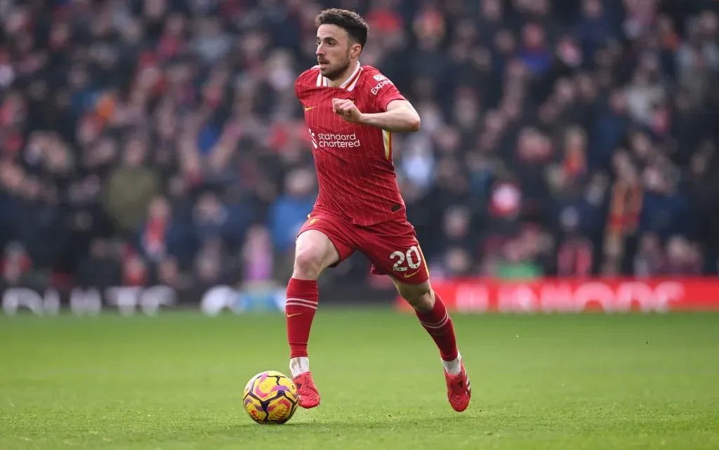 Diogo Jota con Liverpool. Foto: Stu Forster/Getty Images.