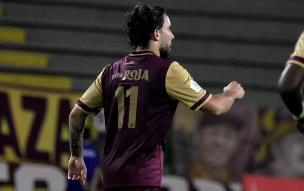 Gonzálo Lencina con Deportes Tolima en la Copa BetPlay DIMAYOR. Foto: VizzorImage / Jorge Torres.