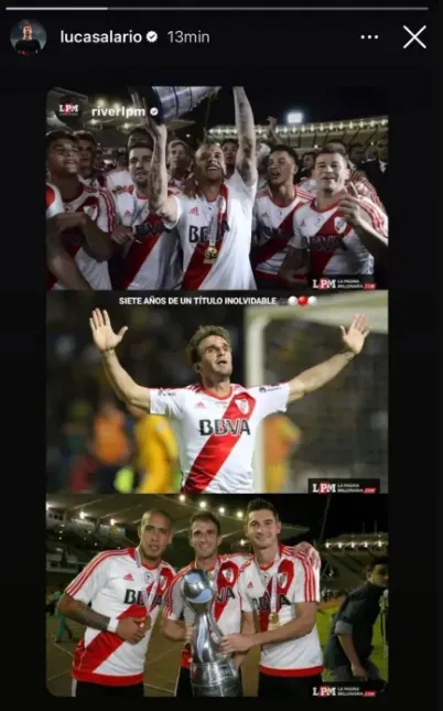 La historia compartida por Alario. (Foto: Instagram)