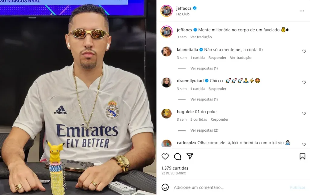 Foto: Reprodução Instagram @jeffaocs