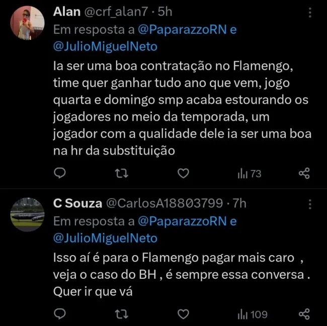 Repercussão via Twitter