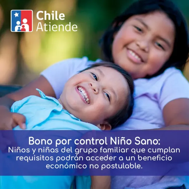 El Bono Control Niño Sano se paga durante dos años consecutivos.