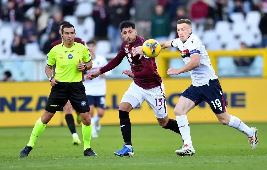 Maripán comienza a destacar en la defensa del Torino.