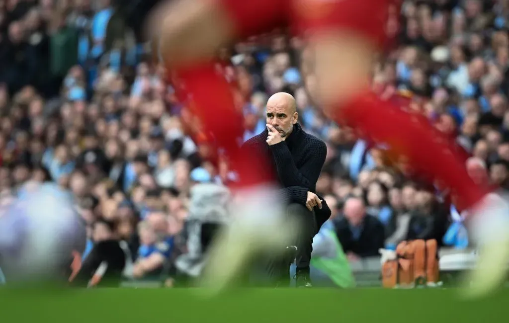 Guardiola . (Photo by Michael Regan/Getty Images)