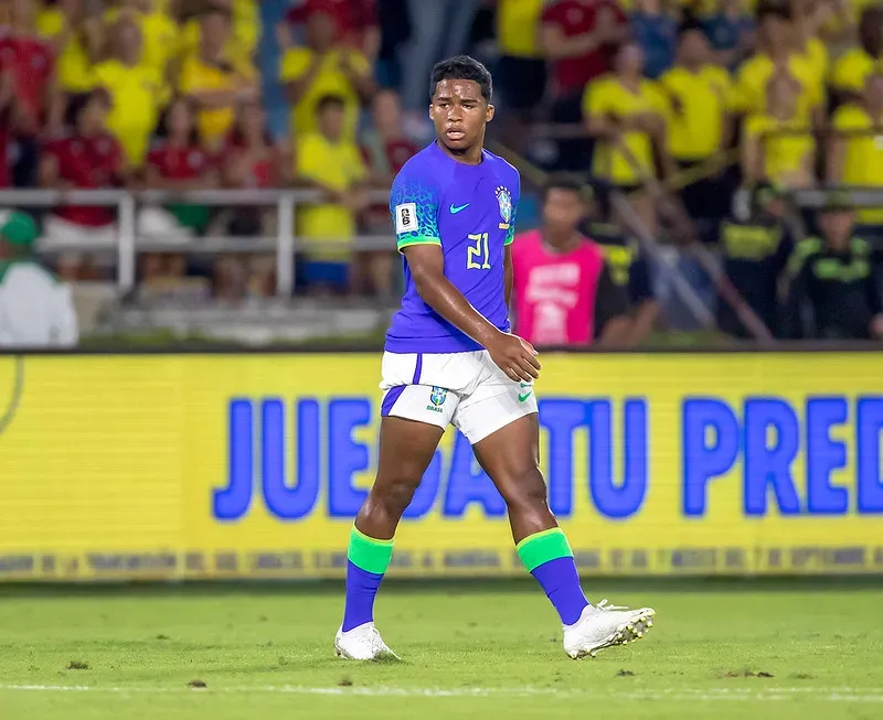 Endrick pela Seleção Brasileira – Fotos : Staff Images / Flickr Oficial CBF