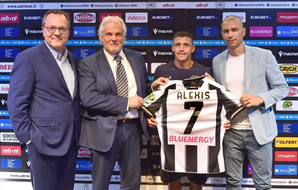 Alexis presentado en Udinese. (Foto: Udinese)