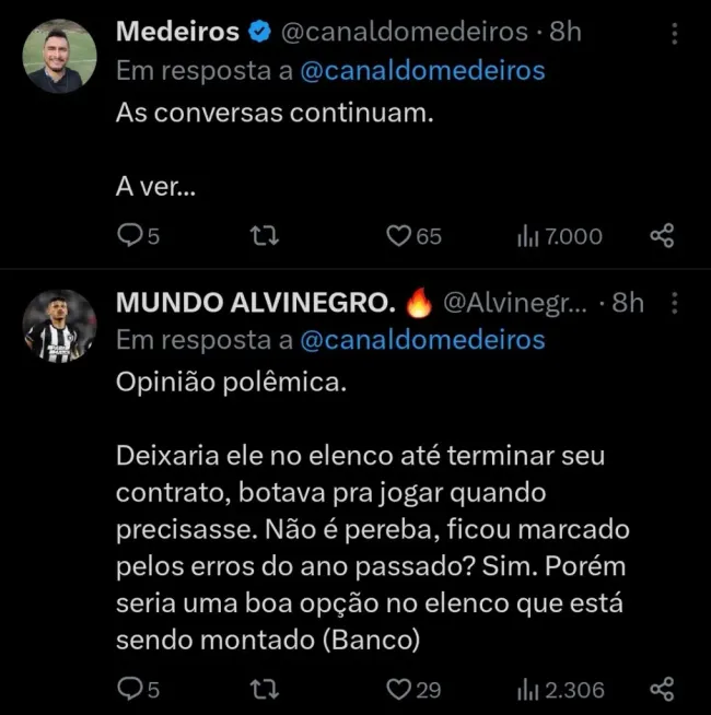 Repercussão via Twitter