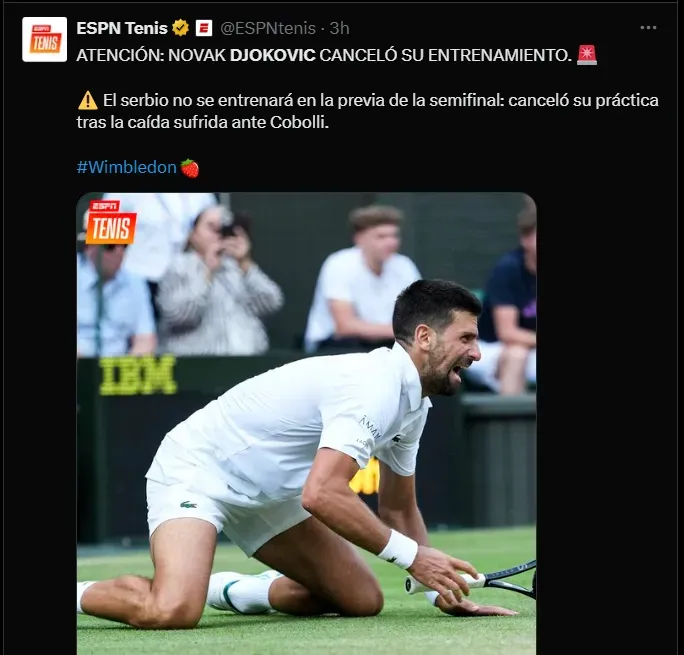 Fuente: @ESPNtenis