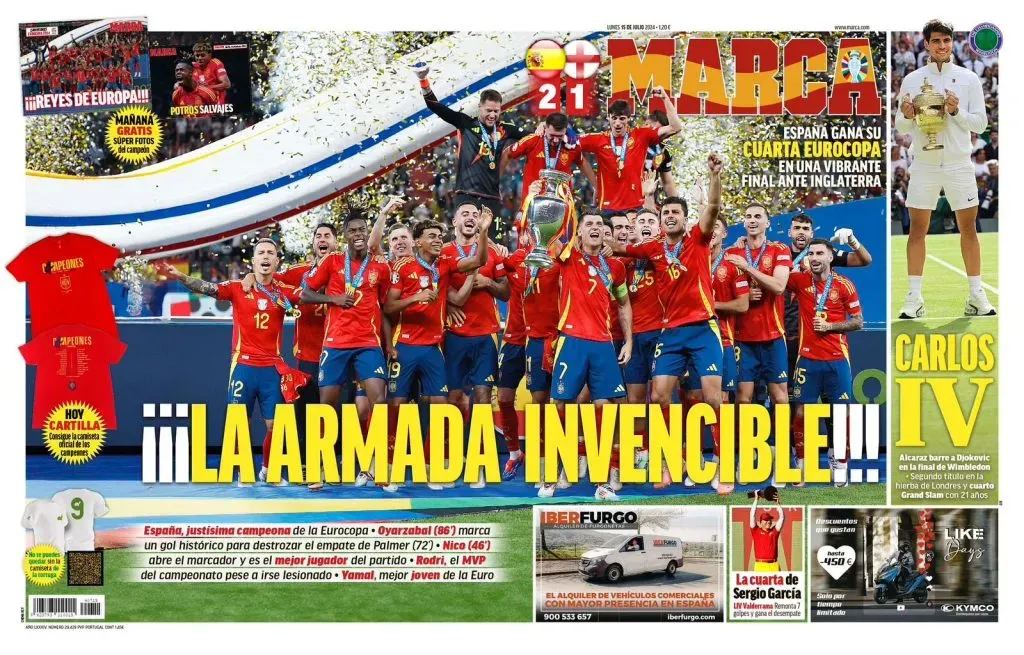 Capa do jornal Marca (Divulgação/X)