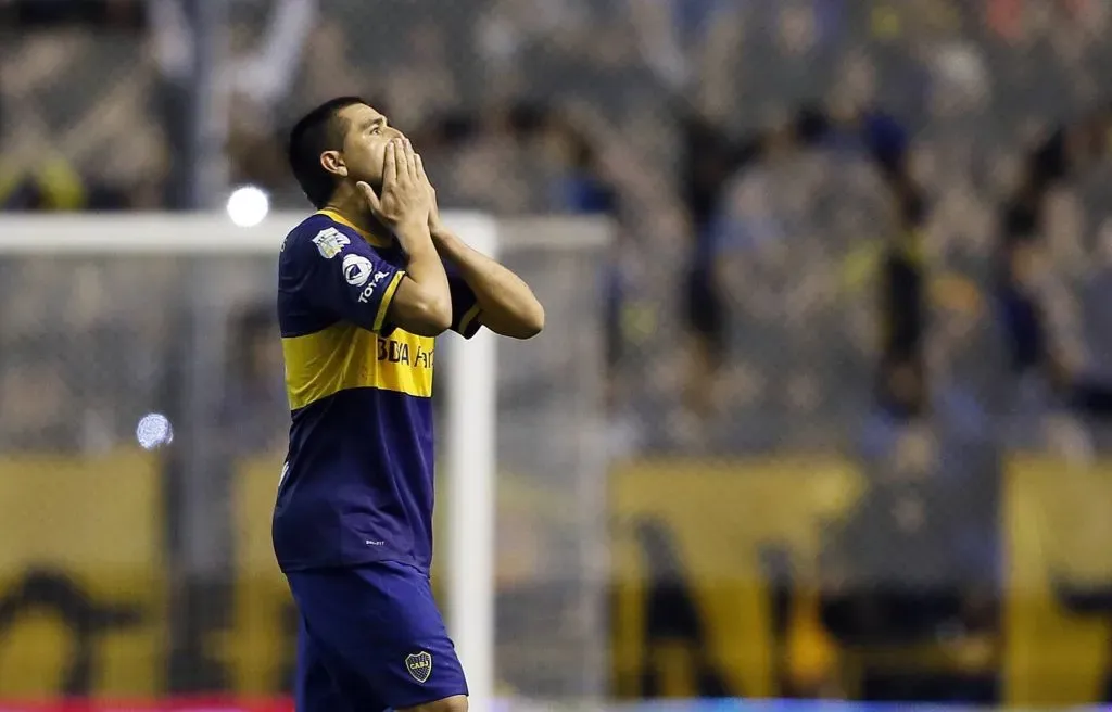 Juan Román Riquelme con la camiseta de Boca. (Foto: IMAGO / Photogamma).