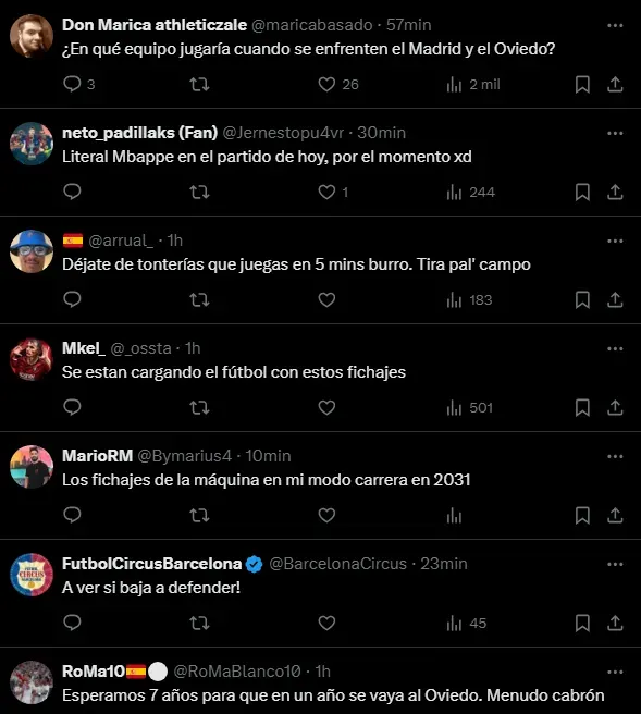 Comentarios del fichaje de Mbappé  (Foto: X).