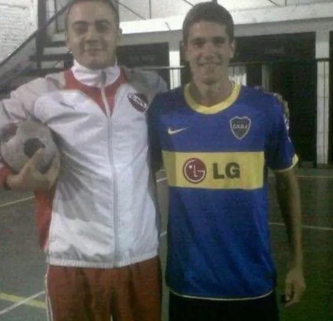 Rodrigo de Paul con la camiseta de Boca modelo 2011