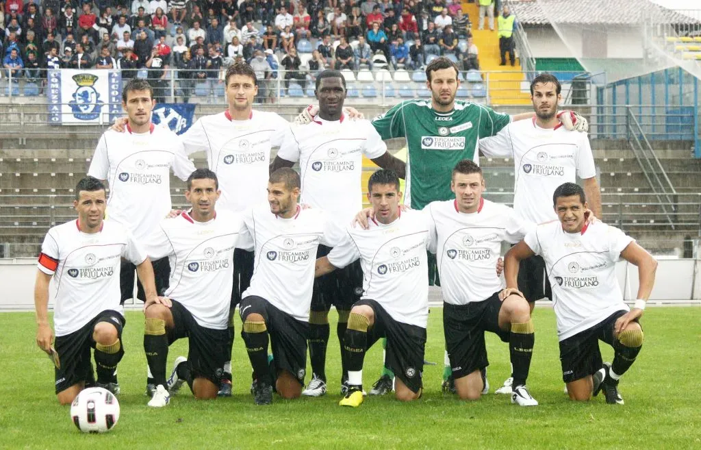 Isla y Alexis en Udinese el 2010.