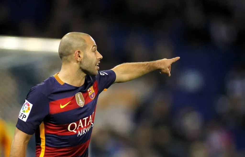 Javier Mascherano fue campeón de la Champions League y del Mundial de Clubes con Barcelona (IMAGO)