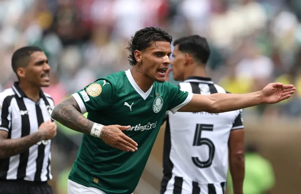 Richard Ríos con Palmeiras. Foto: Francois Nel/Getty Images.