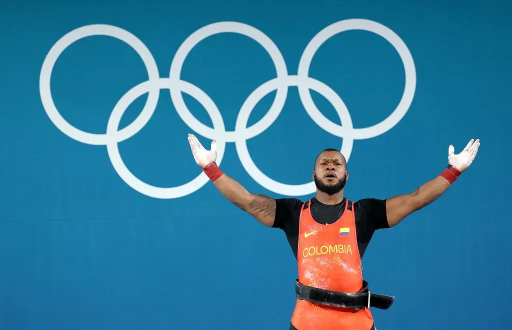 Yeison López hace hitoria en la Halterofilia de Colombia en los Juegos Olímpicos. / Getty Images.