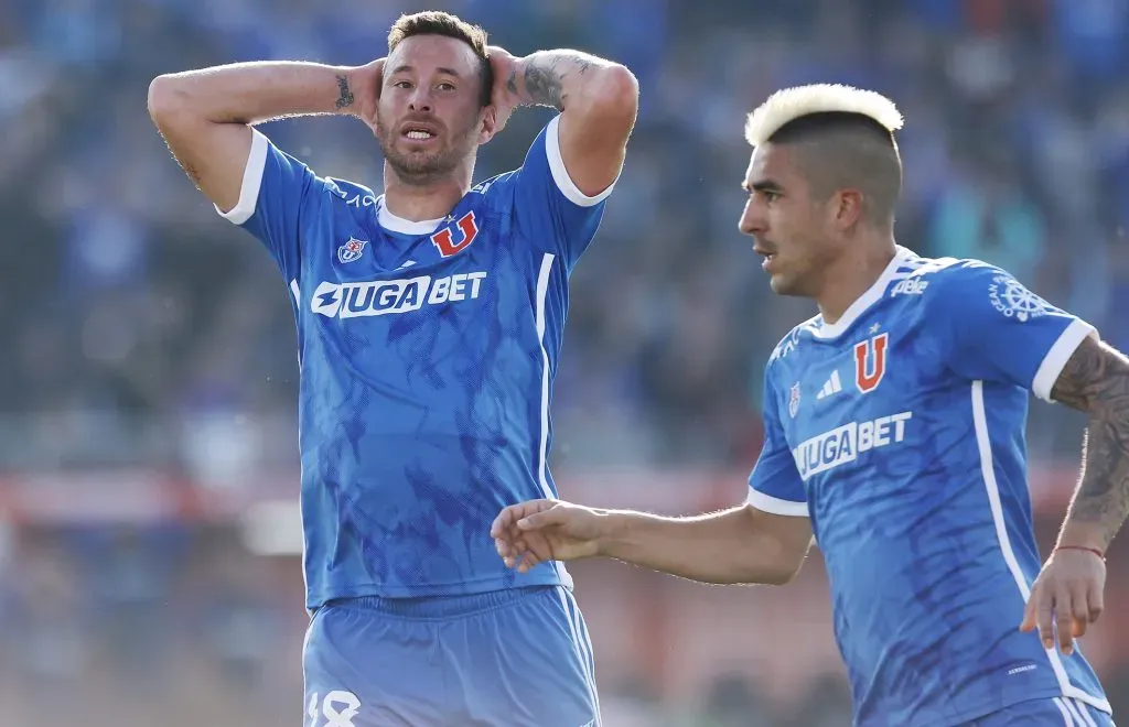 Luciano Pons cerró este 2024 con apenas cuatro goles convertidos en Universidad de Chile. | Foto: Photosport.