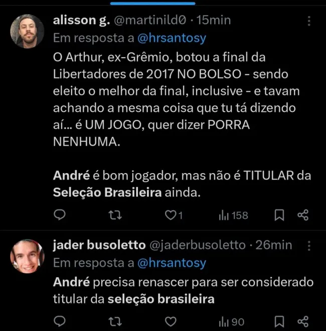 Repercussão via Twitter