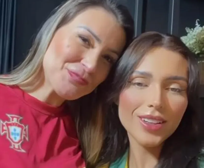 Andressa e Fernanda posam para foto. Imagem: Reprodução/Instagram Fernanda Campos