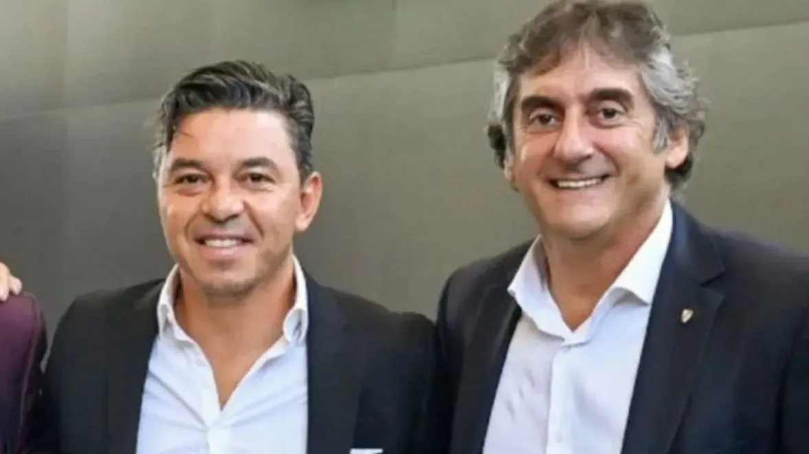 Enzo Francescoli y Gallardo en River. (Prensa River)