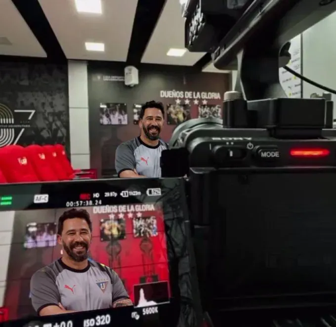 Pablo Vitamina Sánchez con el uniforme de Liga. Foto: CLMerlo.