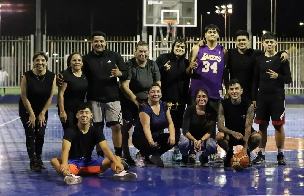 La foto del encuentro de básquetbol en Antofagasta. Foto: Miguel Zamora @miguelzamorac