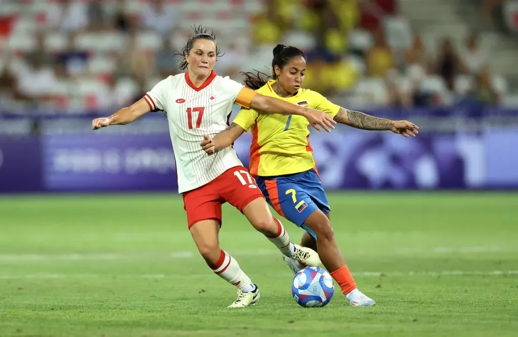 Colombia vs. Canada en París 2024. (Photo by Marc Atkins/Getty Images)