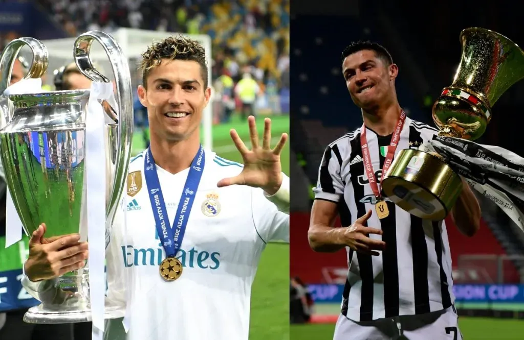 Cristiano Ronaldo en Madrid y Turín: Getty Images