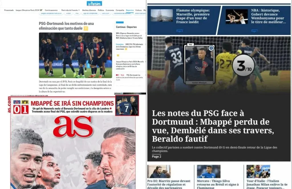 El final de la era Mbappé en PSG, en titulares de la prensa: TW